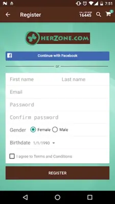 HerZone.com android App screenshot 0